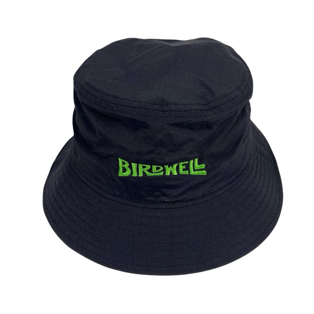 Birdwell WORDMARK NYLON Bucket Hat  Embroidered Logo Navy Blue California Cap